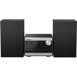 Panasonic SC-PM272 (Bluetooth, CD Player, 2x 10 W), Stereoanlage, Schwarz, Silber