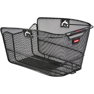 KLICKfix Fahrradkorb Citymax Racktime Vario, schwarz, 24 l, hinten, für Gepäckträger, 23 x 23 x 36 cm, mit Adapterplatte