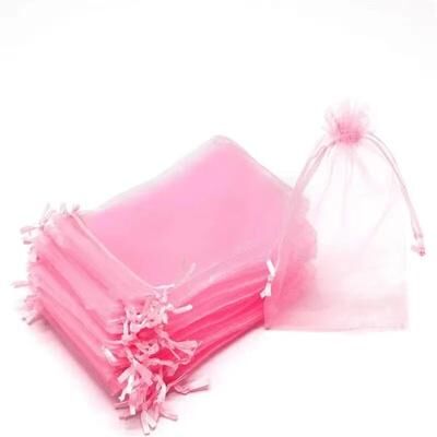 Inspired Finds Fruit Protection Bags 50 Pack Reusable Garden Netting Bags For Birds And Insects pink