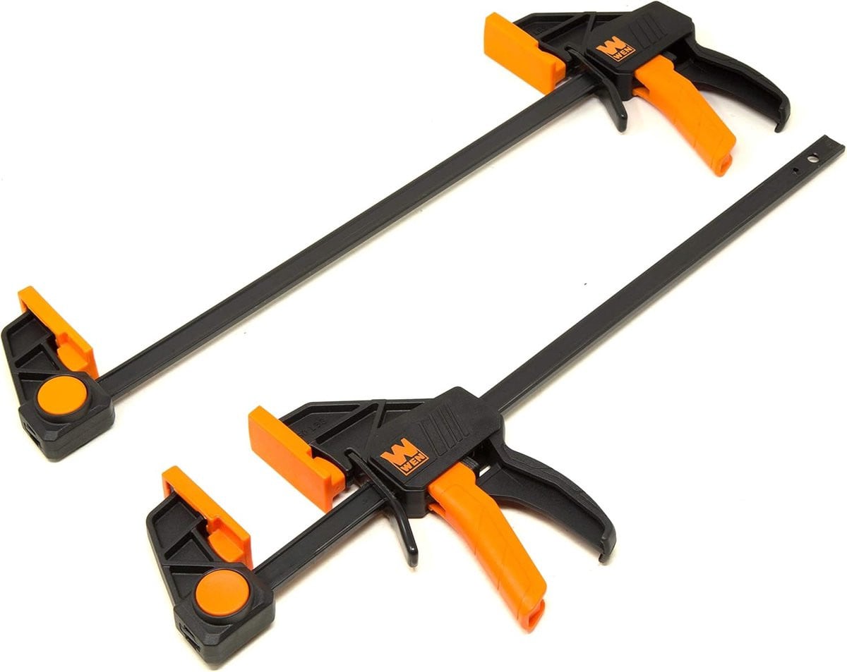 Set van 2 zware stalen staafklemmen en spreiders van 12 inch