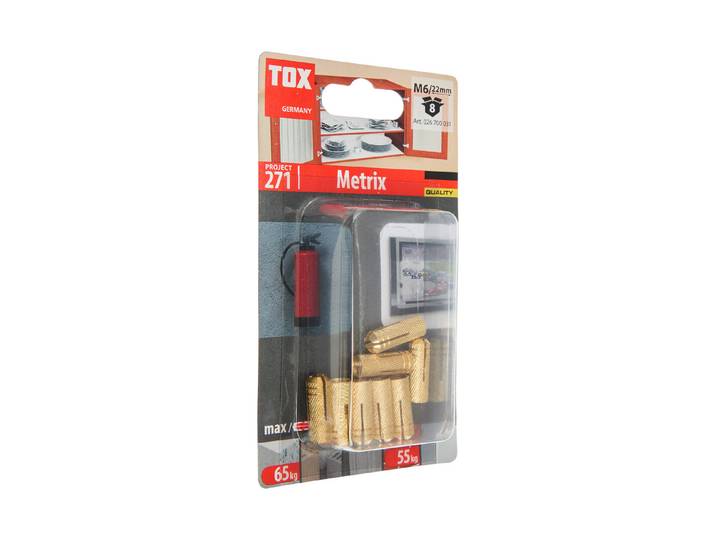 Tox Messing-Spreizdübel Metrix 8 Stück