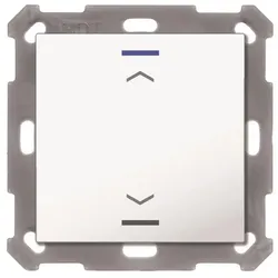 MDT BE-TAL5501.A1 Taster Light 55 1fach RGB-W Reinweiss glänzend Jalousie (BE-TAL5501.A1), Schalter + Taster, Weiss