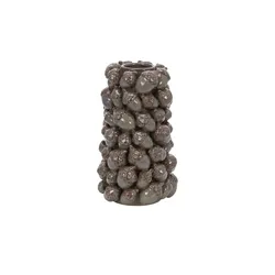HOME STORY Vase 3D Eicheln   , grau , Steingut , Maße (cm): B: 18,3 H: 31,3 T: 17.8
