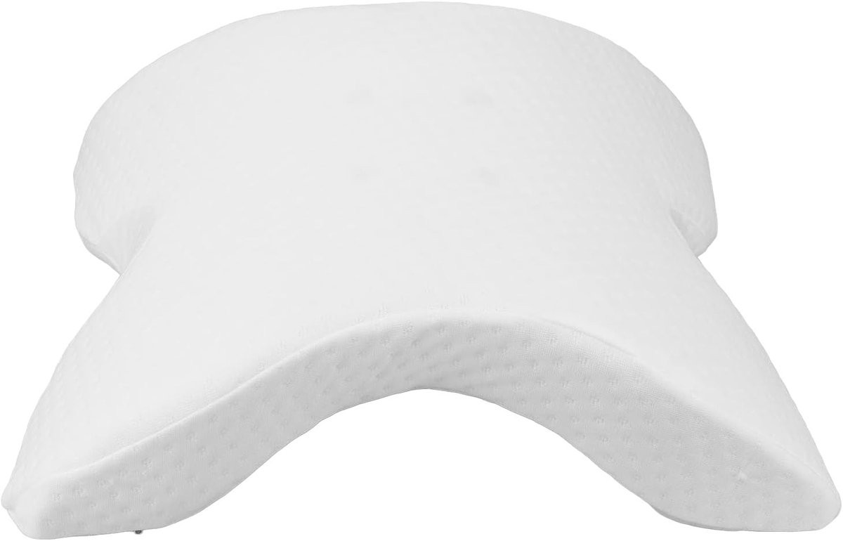 Koppel Koppel Kussen - Ergonomisch Traagschuim Kussen met Armgat - Wit