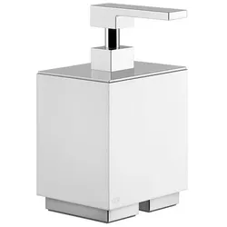Gessi Rettangolo Accessoires Seifenspender Standversion, Behälter weiß, 20837708, Farbe: Kupfer gebürstet PVD