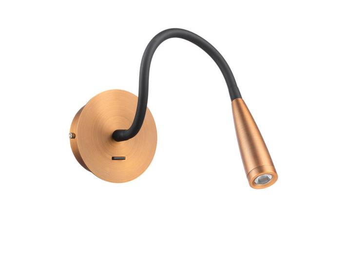 Led-Wandleuchte Nemes, Bronzefarben, Metall, rechteckig, 10x15x10 cm, Eec, ohne Chemie, Lampen & Leuchten, Innenbeleuchtung, Wandleuchten