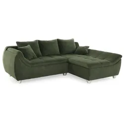 Ecksofa Genua Cord Grün