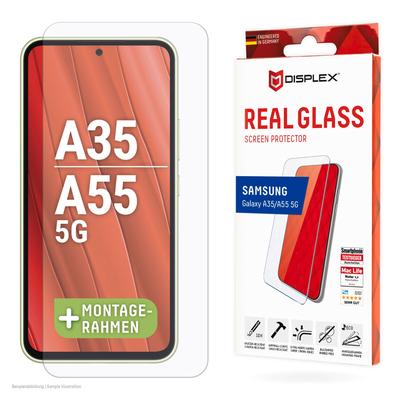 DISPLEX Displayschutzglas "Real Glass", transparent, B:9,3cm H:1,8cm T:20,5mm, Displayfolien, Bildschirmschutz, Displayschutzfolie,Einfach anbringen,kratz-&stoßfest