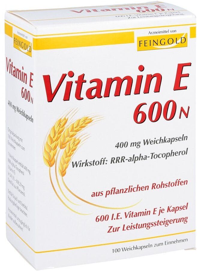 Vitamin E 600 N Weichkapseln 100stk