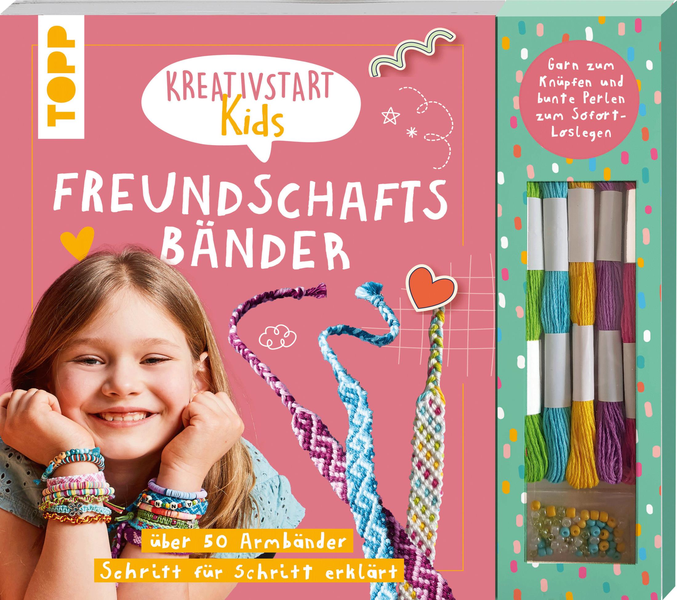 frechverlag Kreativstart Kids Freundschaftsbänder. Anleitungsbuch und Material