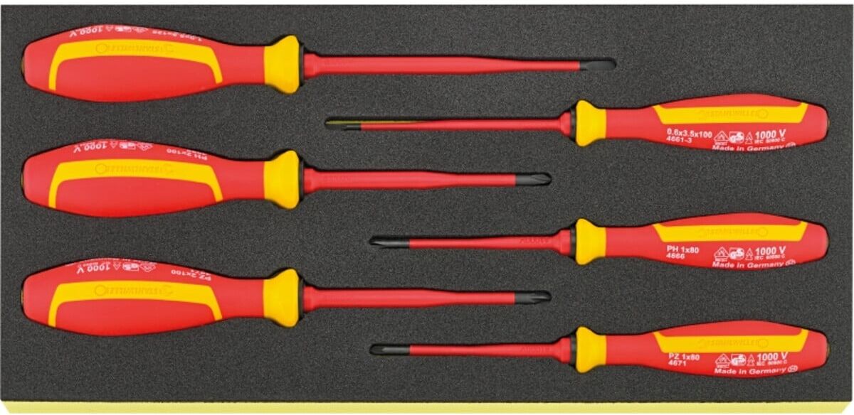 Stahlwille TCS Sortiment VDE-Schraubendreher TCS 4661/4671 VDE 6 tlg. (96838814)
