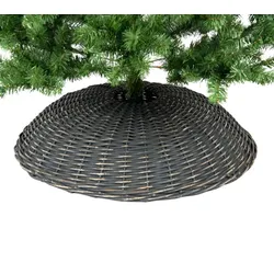 Westmann Rattan Weihnachtsbaum Rock Santa-3 | Grau | Ø 87 cm | Zubehör - Anthrazit