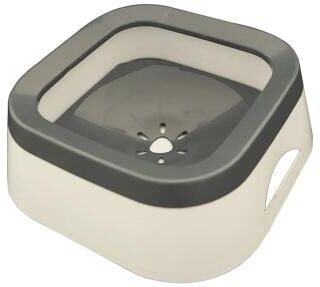 Modern Mode Marketplace Anti Splash Water Bowl For Dogs, Large Capacity Dog Waterer & Drinking Bowl For Puppies, Cats & Pets, Spill Proof grey