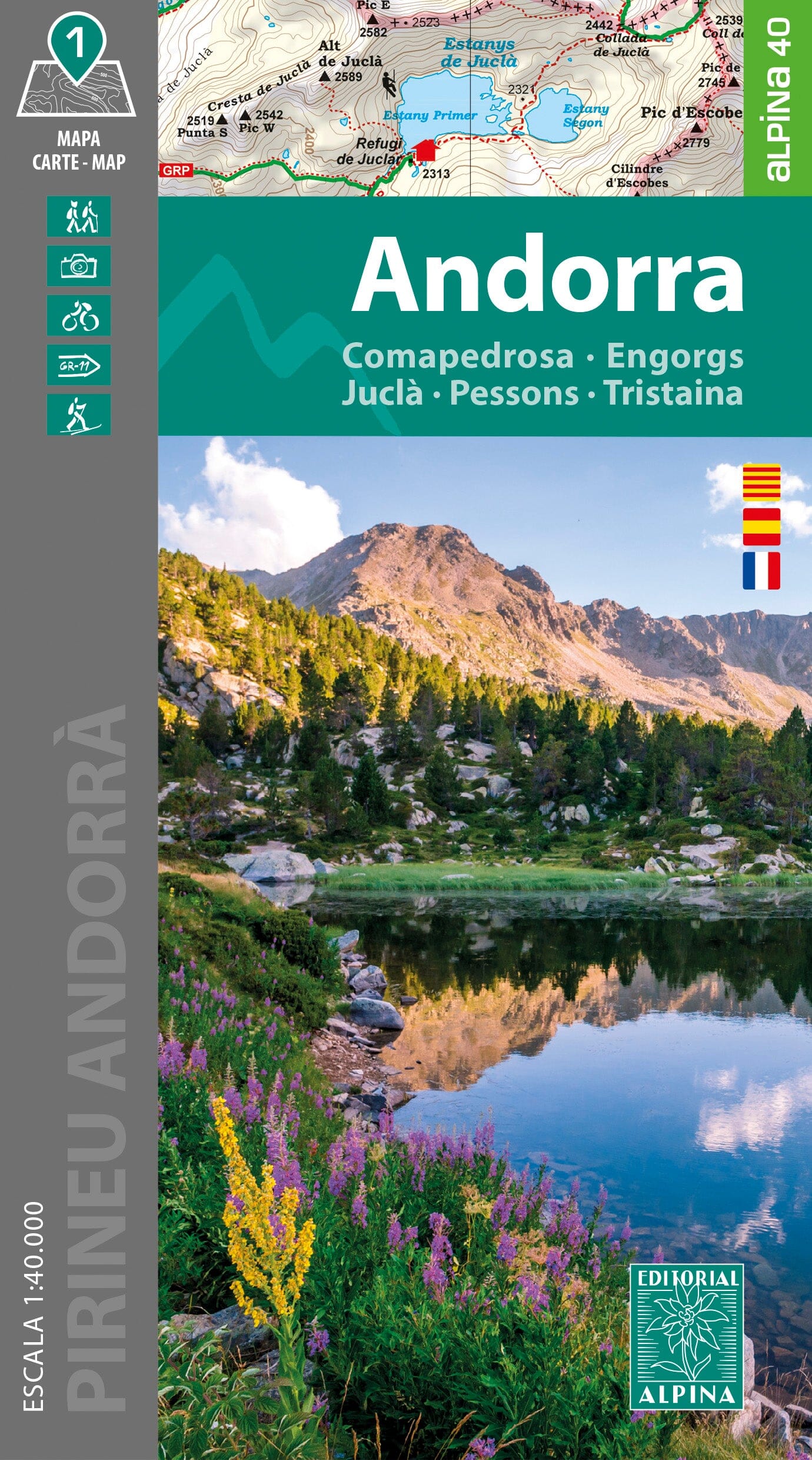 Editorial Alpina Carte de randonnée - Andorre   Alpina