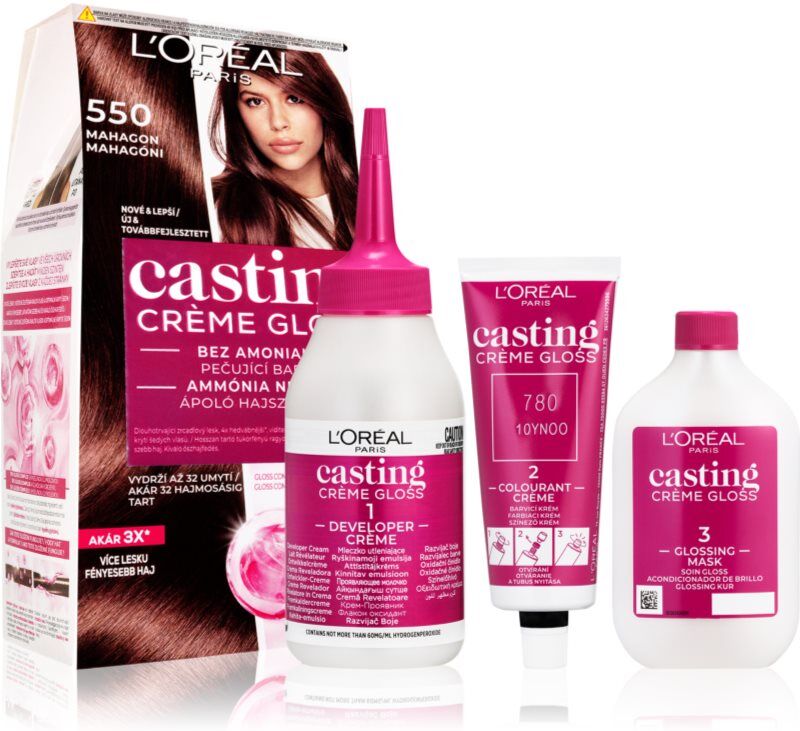 L’Oréal Paris Casting Creme Gloss coloration cheveux teinte 550 Mahagon 1 pcs