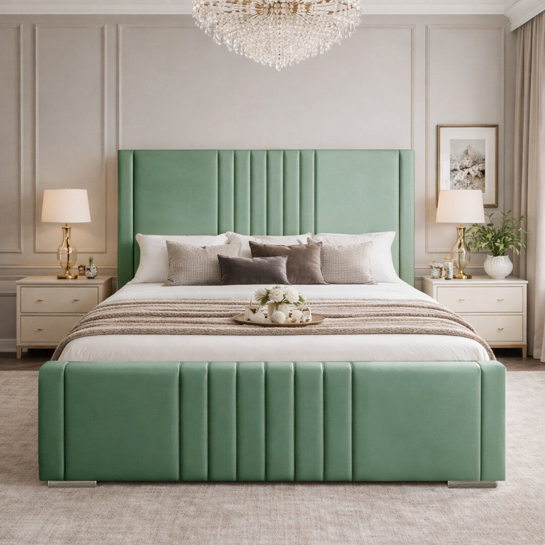 Canora Grey Upholstered Bed Duck Egg Single (3')