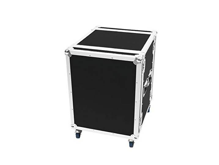 ROADINGER Verstärkerrack PR-2, 14HE, 47cm mit Rollen Flightcase für 483-mm-Geräte (19 ), rollbar