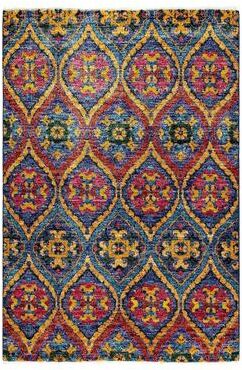 "Overton Hand Knotted Wool Vintage Inspired Modern Contemporary Modern Multi Area Rug - 4' 0"" x 6' 0"""