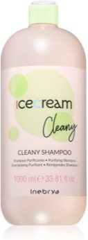 Inebrya Cleany champô anticaspa para o couro cabeludo sensível 1000 ml. Cleany
