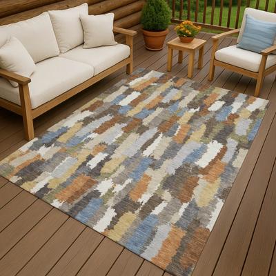 Addison Rugs Machine Washable Indoor/ Outdoor Contemporary Stacks Chantille Rug