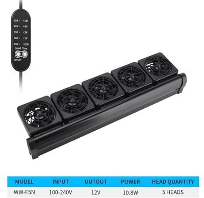 Uplift Essentials Adjustable Cooling Fan For Aquarium Heat Dissipation au ww f5n