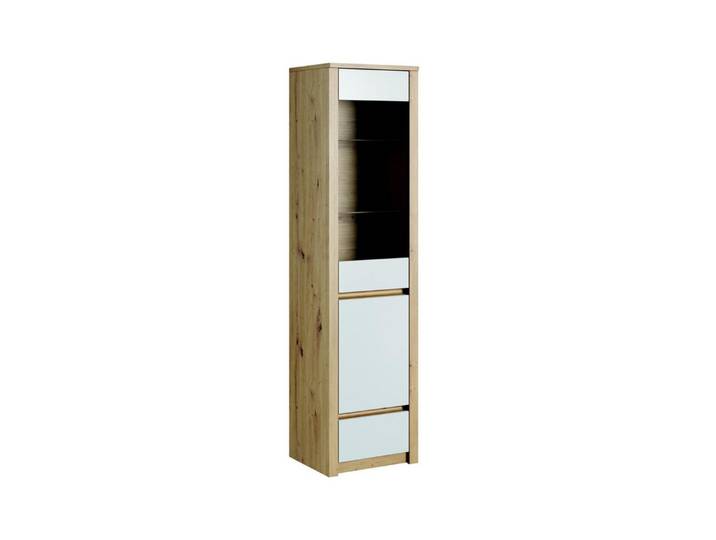 JVmoebel Vitrine Handgefertigte Massivholzvitrine in Weiß für stilvolle Präsentation (1-St., Vitrine) Made in Europa