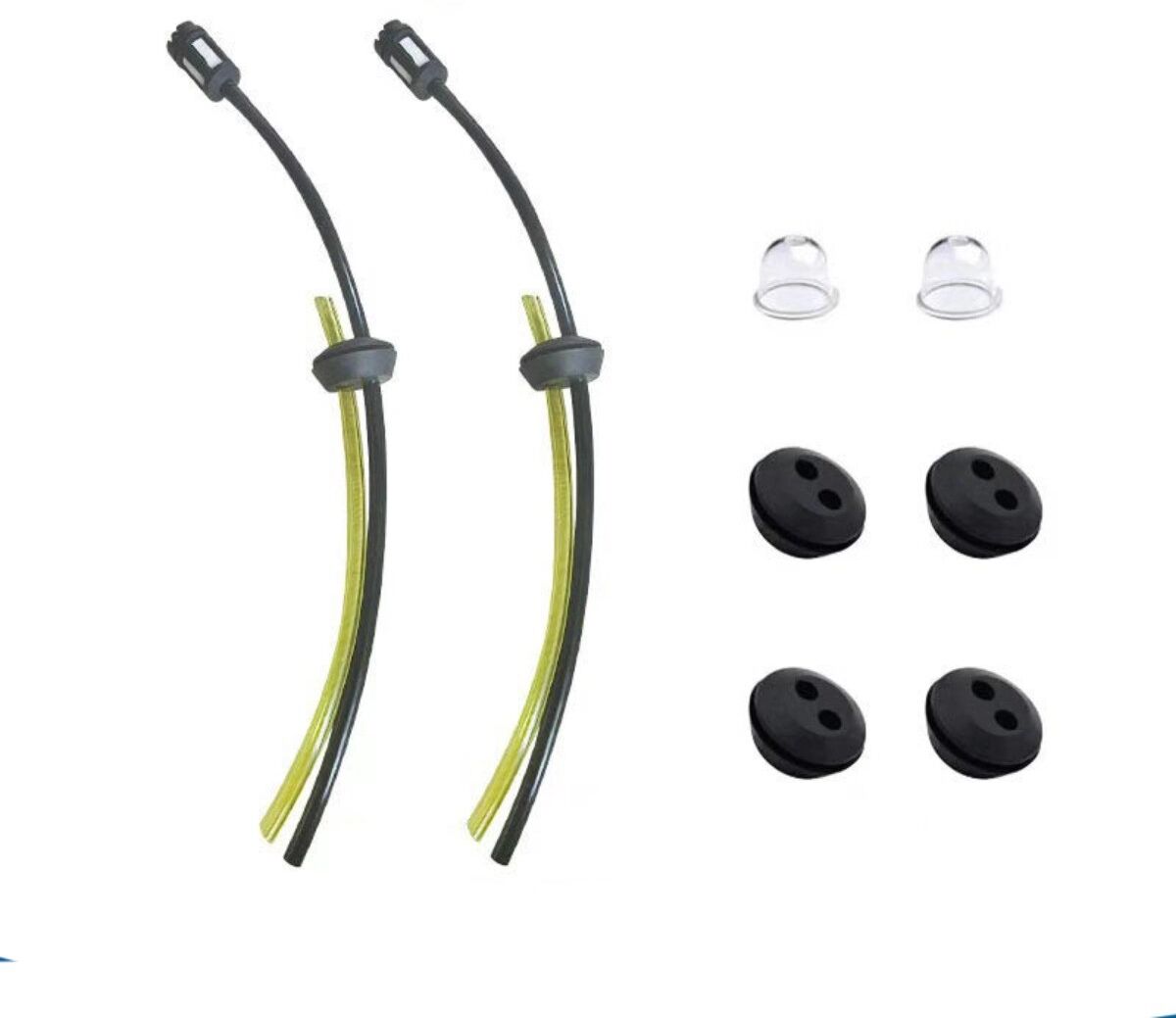 INF Rasenmäher 4-Takt Ölschlauch-Filter-Kit, PC+PVC Multicolor, Integrierte Ölschlauch-Filter-Baugruppe, 2-teiliges Set