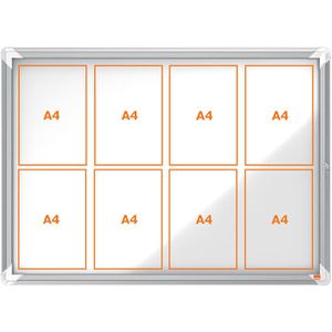 Nobo 1902559 Premium Plus innen 9 x A4 Metall Schaukasten