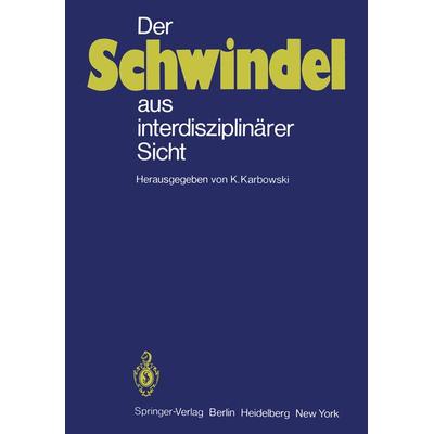 Der Schwindel aus interdisziplinärer Sicht, Taschenbuch von , Springer Berlin, 978-3-540-10065-2