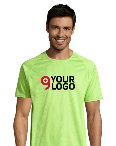 T-shirt uomo sporty traspirante manica raglan Personalizzate o neutre Sol's