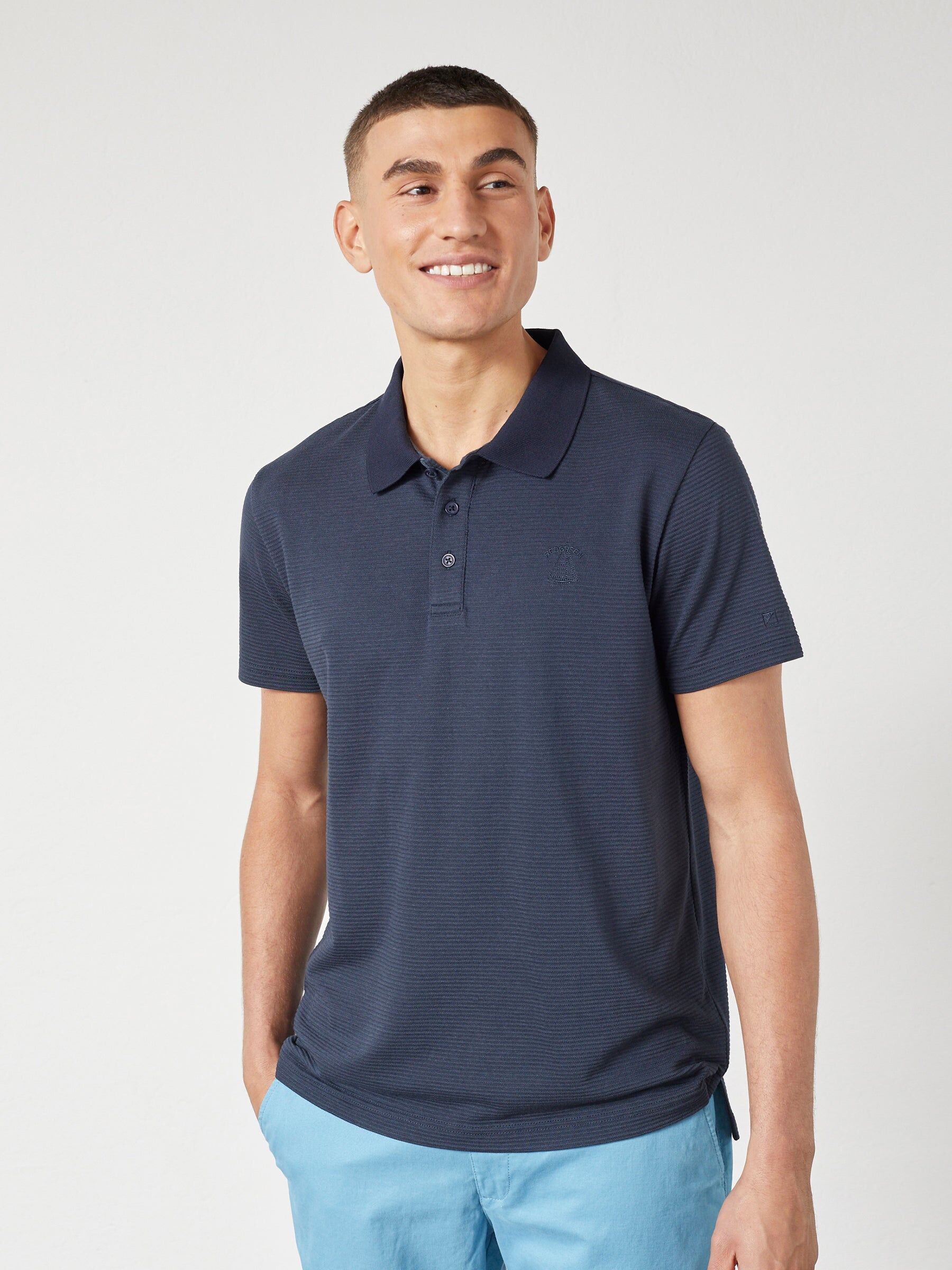 Blå Polo I Str. Medium - Til Mænd - Fra Redgreen Navy M