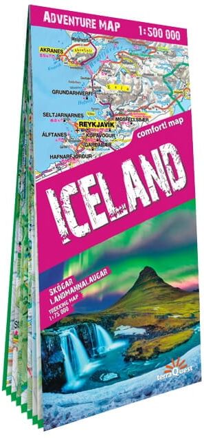 Terra Quest Carte touristique plastifiée - Islande   TerraQuest