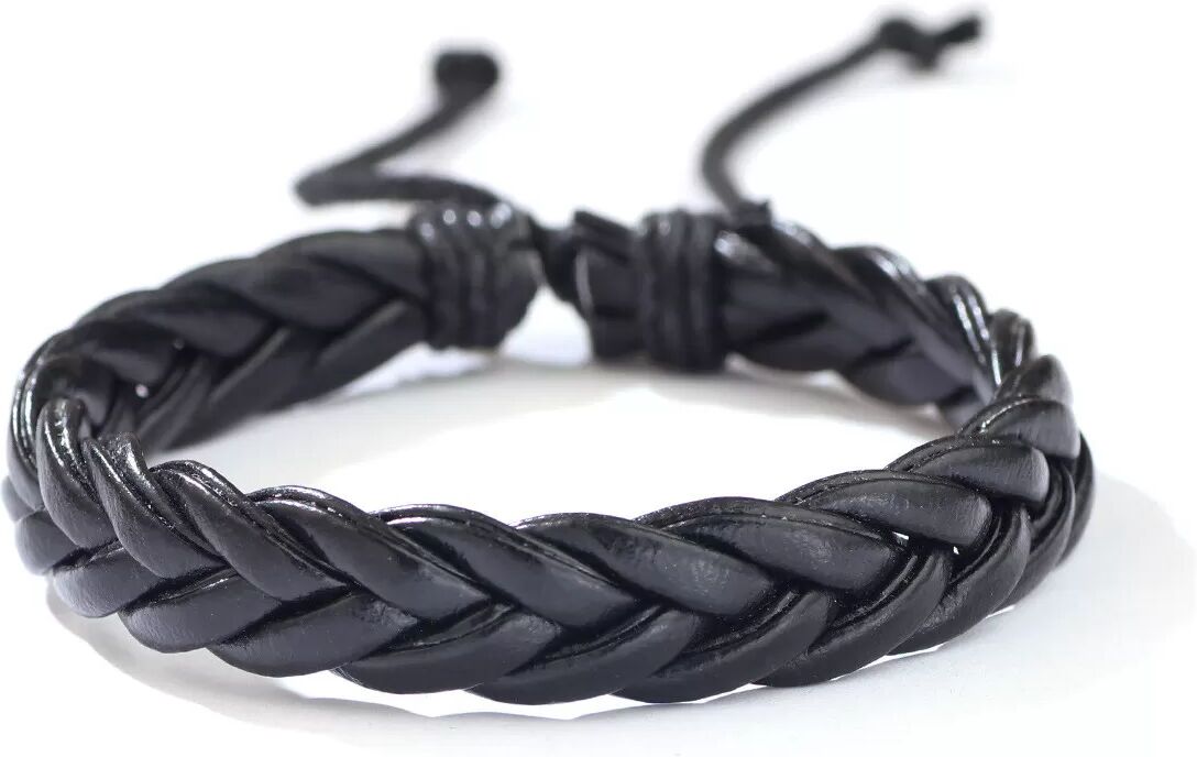 INF Handgefertigtes Lederarmband mit Tigerauge und Natursteinen