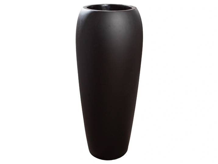 Pflanzengefäss Trendy, Fiberglas, Schwarz H: 92 cm Gilde