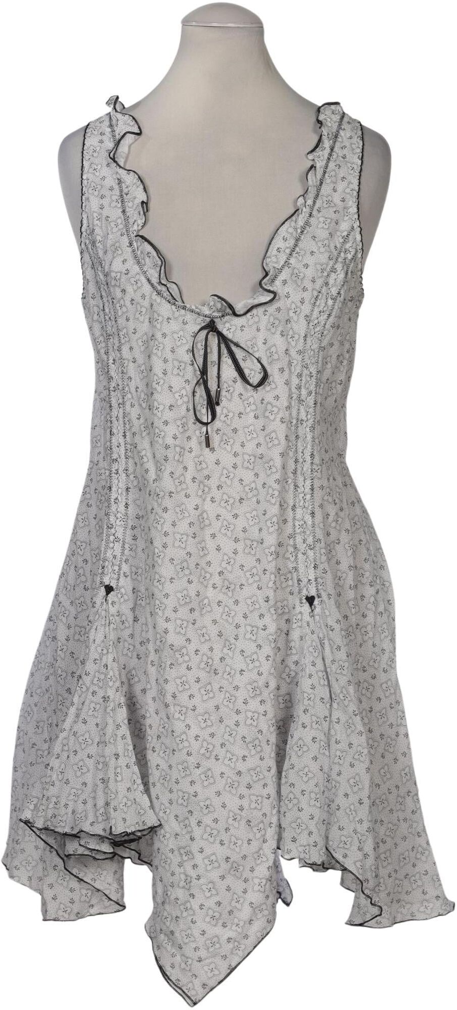 High Damen Kleid, Weiß, Gr. EU 36, Baumwolle - Second Hand