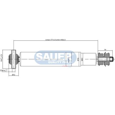 SAUER QUALITY PARTS Stoßdämpfer S3760097000 für Volvo RENAULT