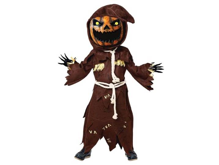 Spooktacular Creations Griezelige Schorpioen Kostuum voor Kinderen, Pompoen Outfit voor Jongens, Halloween Kleding voor Jongens met Pompoen Hoofd-XL