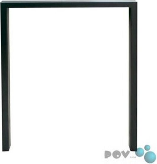 Anlehnbügel aus Flachstahl 50 x 12 mm, ohne Querholm, ohne Lackierung 1000 mm