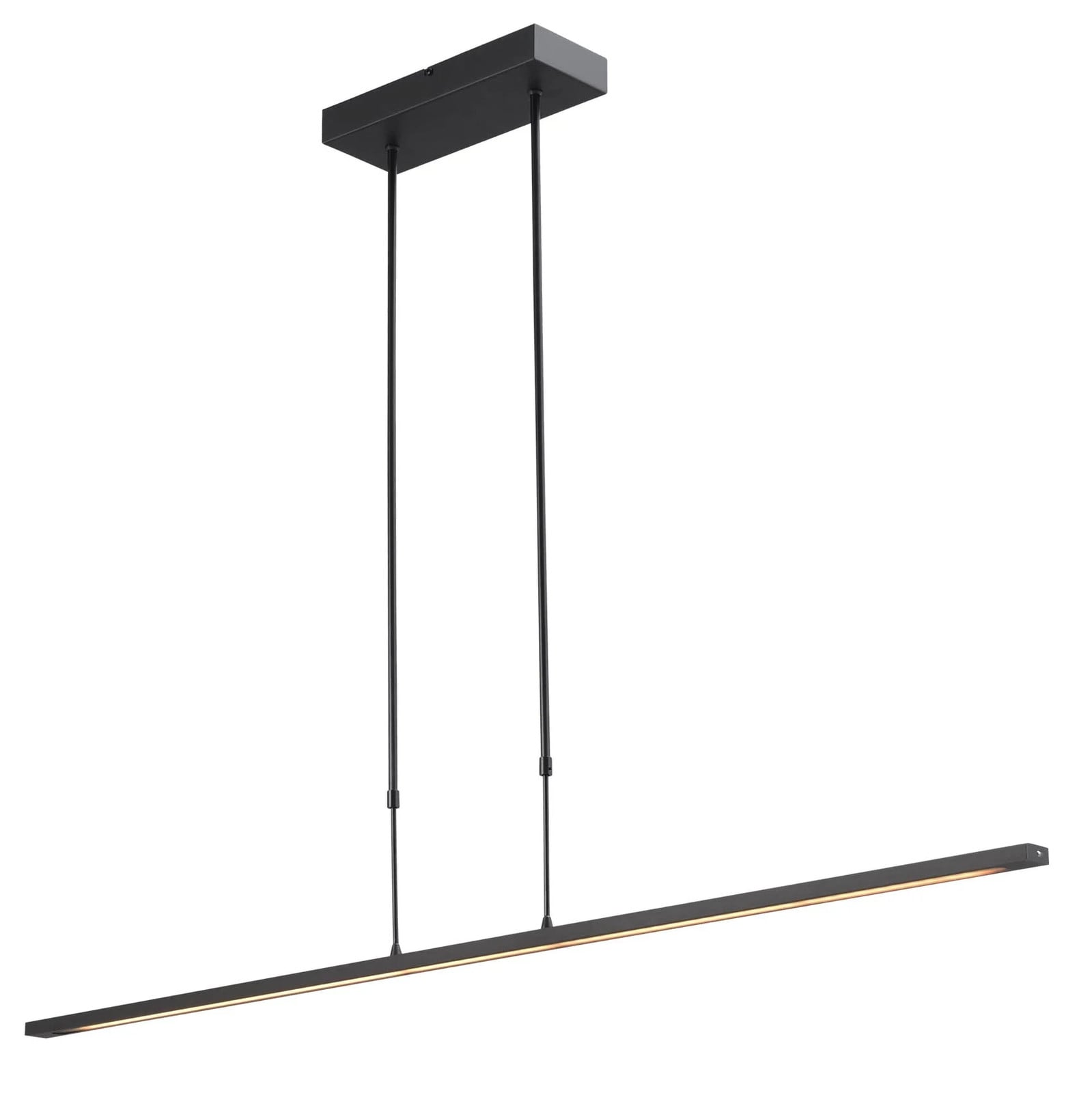 Masterlight Real moderne hanglamp met 2 LED-lampen, zwart, 130 cm