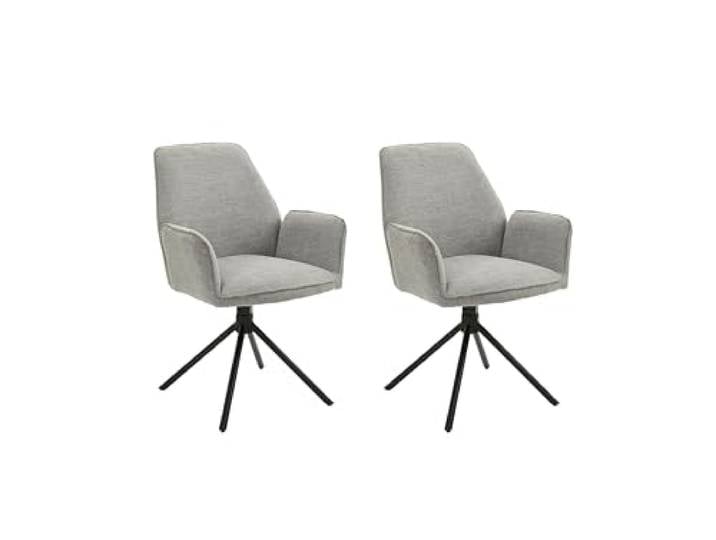 byLIVING Esszimmerstuhl 2er-Set Blair, Sitzschale 360° drehbar
