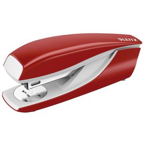 Leitz Heftgerät 5502-00-25, NeXXt, inkl. 200 Heftklammern, mit integriertem Entklammerer, rot, Heftleistung 30 Blatt