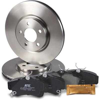 Atec Bremsscheiben + Bremsbeläge Vorderachse Belüftet [Hersteller-Nr. 40576093] für Chrysler