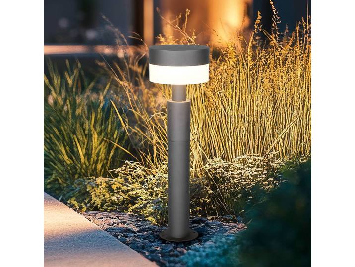 Trio Lighting LED Sockelleuchte Mackenzie, schwarz, Aluminium, Modern