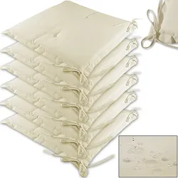 Detex Detex Sitzkissen 6er-Set Boston Creme 43x39x5cm