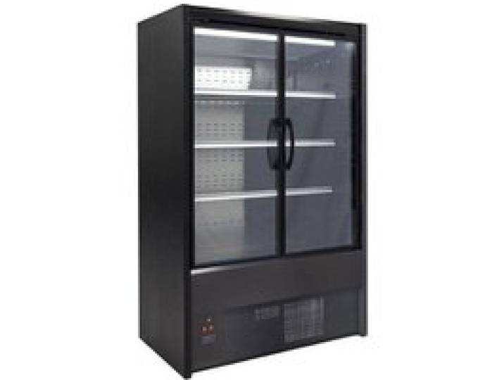 Vitrine réfrigérée 1200 mm Cervinho Portes battantes Design noir