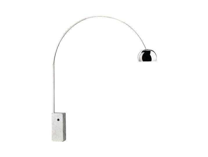 Flos - Lampadaire arc Arco - Métal - Marbre de Carrare - Designer Achille Castiglioni