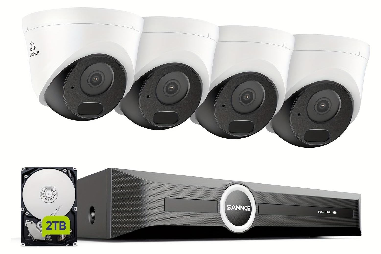 Selius Beveiligingsset met 4 2K Camera's en NVR met 2TB Opslag
