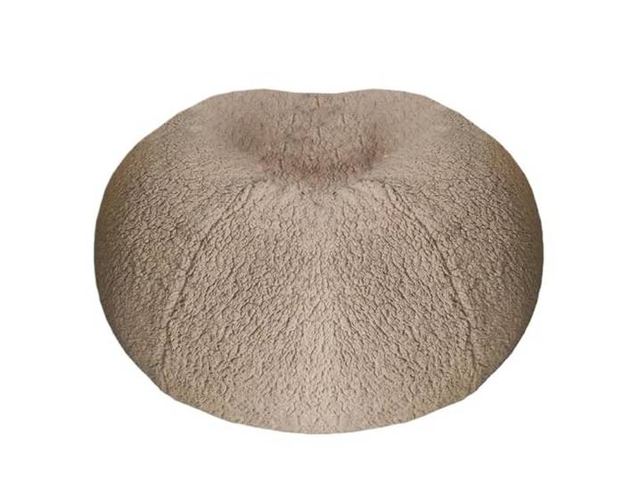 MKYYIOED Sitzsackbezug Bean Bag Pouf Cover Kein Füllstoff im Inneren(Khaki,D100cm-cover)