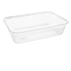 MONOUSO - Wiederverwendbare Schale Rechteckig aus PP Transparent 500ml 17,6x12,4x4,0cm (500 Stück)