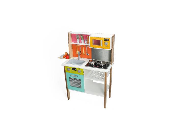 KIDWAY - Ma cuisine en bois - Imitation - 3 ans et +
